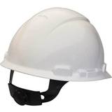 White Safety Helmets 3M 4-Point Ratchet Safety Hard Hat White