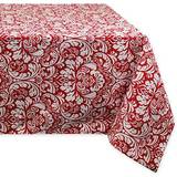 DII Tango Damask Tablecloth Red