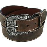 Ariat Equestrian Accessories Ariat Women's Accent Stitch Belt in Brown Leather, Medium