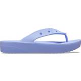 Purple Flip-Flops Crocs Classic Platform Flip - Moon Jelly