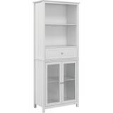 Storage Cabinets on sale Homcom Kitchen Cupboard, Pantry Tempered Storage Cabinet