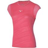 Mizuno Sportswear Garment - Women T-shirts Mizuno Aero Running Shirts Women Red