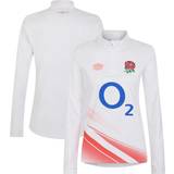 Clothing Umbro England Rugby Red Roses Warm Up Midlayer Top White Womens