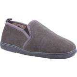 Hush Puppies Outdoor Slippers Hush Puppies ARNOLD Mens Suede Slippers Grey: