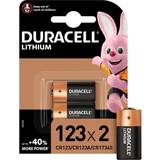 CR123A Batteries & Chargers Duracell CR17345 2 Pack