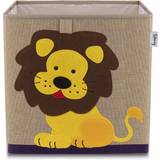 Brown Small Storage Kid's Room Lifeney Aufbewahrungsbox Löwe Motiv passend
