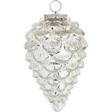 Silver Christmas Tree Ornaments Hill Interiors Noel Collection Teardrop Acorn Large Bauble Christmas Tree Ornament