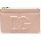 Pink Wallets & Key Holders Dolce & Gabbana Medium DG Logo card