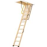 Single Section Ladders EnviroFold Timber Loft Ladder Yellow