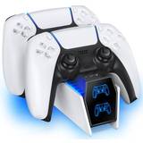 Batteries & Charging Stations OIVO PS5 Controller Charger Station - White