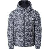 Coat - Leopard Jackets The North Face Girl's Hyalite Down Jacket - Vanadis Grey Leopard Print (NF0A5IYRV4N)