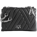 Armani Exchange Women's Quilted Medium Crossbody Bag - Black