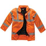 Dickies Work Jackets Dickies high visibility motorway safety traffic jacket coat orange
