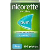 Nicotine Gums Medicines Nicorette Icy White 4mg 105pcs Chewing Gum