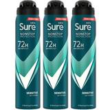 Sure Sprays Deodorants Sure Men Anti-Perspirant 72H Nonstop Protection Sensitive Deodorant 250ml, 3