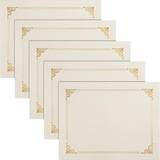 Office Certificate Holders, 8.75" 11.25", Ivory/Gold, 25/Pack 65250-25PK