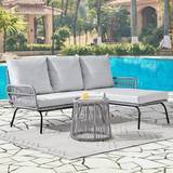 Grey Modular Sofa Garden & Outdoor Furniture GRS L Shape Garden Modular Sofa