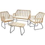 Beige Outdoor Lounge Sets Garden & Outdoor Furniture Neo Beige 4 Garden Outdoor Lounge Set