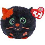 TY Puffies Salem Halloween Cat Beanie Ball -3"