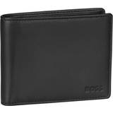 Hugo Boss Wallets Hugo Boss Asolo Leather Billfold Wallet with Logo Coin Pocket