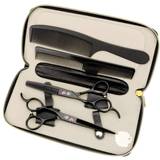 Black Hair Scissors 6.0 Inch Left-handed Professional Salon Hair Straight Thinning Barber Shears,JP440C,62HRC