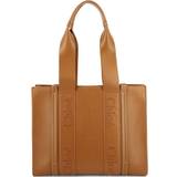 Chloé Womens Caramel Woody Medium Leather Tote bag