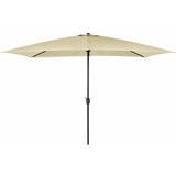 Charles Bentley Beige Rectangular Garden Parasol Umbrella with Hard-Wearing