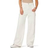 Hudson Jeans High Rise Wide Leg Cargo in White. 31, 32, 33, 34