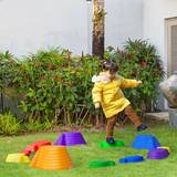 OutSunny Kids Balance Stepping Stones Multicoloured