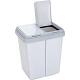 Axentia Double Recycling Waste Bin, 2 Double Compartment Bin