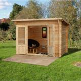 Forest Garden Small Cabins Forest Garden Harwood 3m 2m Log Cabin 28mm (Building Area )