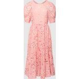 Ted Baker Womens Coral Puff-sleeve Woven Maxi Dress