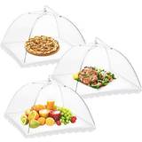 BBQ Covers Onarway 3 Pack Food Covers 14 Pop-Up Encrypted Mesh Plate Fine Net Screen Umbrella