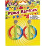 Bristol Novelty Rainbow Hippie Ear Rings