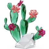 Swarovski Crystal Flowers Desert Pink Cactus Ornament Figurine
