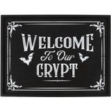 Welcome To Our Crypt Plaque Shipping Wall Decor