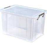 Silver Storage Boxes Whitefurze Allstore Clear 26 Litres Storage Box