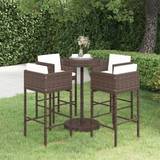 Seat Cushion Outdoor Bar Sets Garden & Outdoor Furniture vidaXL 5 Poly Outdoor Bar Set