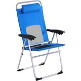 Blue Patio Chairs Garden & Outdoor Furniture OutSunny Garden Folding Armchair Reclining