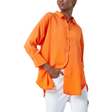 Roman Oversized Longline Shirt - Orange