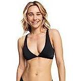 Women Bikini Tops on sale Roxy verlängertes triangel bikini oberteil schwarz