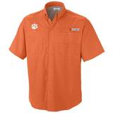 Sportswear Garment Shirts Columbia Men's Orange Clemson Tigers Tamiami Shirt Orange Orange