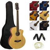 Tiger ACG3 Acoustic Guitar Pack for Beginners, Full Size, Natural