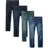 Jeans - Multicoloured Trousers The Children's Place Boy's Basic Stretch Straight Jeans 4-pack - Multicolor (3030163-BQ)