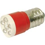 Red LED Lamps CML LED indicator light E14 Red 24 V DC, 24 V AC 1260 mcd 1864 6350 C