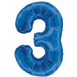 Number Balloons Unique 2 Blue 34" Numeral Balloon