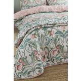 Cotton Bedspreads Catherine Lansfield Clarence Floral Bedspread Green