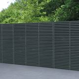 Forest Garden 5'11'' 5'11'' 180cm Double Slatted Fence