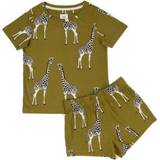 Chelsea Peers NYC Kids' Organic Cotton Khaki Giraffe Print