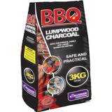 Samuel Alexander 5 3Kg Bags Lumpwood Charcoal for Barbecues